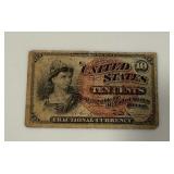1863 10 Cent Fractional Currency