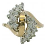 14kt Gold 4/5 ct Natural Brilliant Diamond Ring