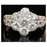 Platinum 2.00 ct Natural Brilliant Diamond Ring