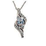 Brilliant White Sapphire Necklace