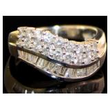 Platinum 1.05 ct Natural Brilliant Diamond Ring