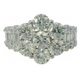 Platinum 3.00 ct Natural VS Brilliant Diamond Ring