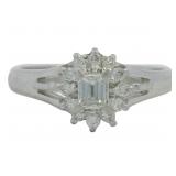 Platinum 1/3 ct Natural VS Brilliant Diamond Ring