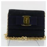 Ferragamo Vara Suede Shoulder Bag