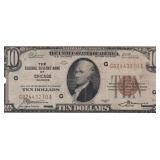 1929 Chicago $10 Federal Reserve Bank Note