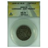 1846 Braided Hair Large Cent