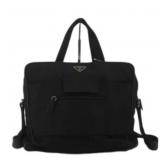 Prada V431 Black Nylon Business Bag