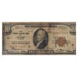 1929 Chicago $10 Federal Reserve Bank Note