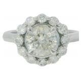 14kt Gold 1.86 ct Round Natural Diamond Ring
