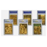 23K Gold Marino/Smith/Namath Card Set