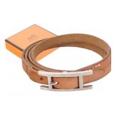 Hermes Leather Wrap Bracelet