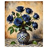 Black Bouquet 3 LTD Edition Canvas by Van Gogh LTD