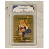 Pokï¿½mon Gold Foil Custom Pikachu Card