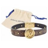 Louis Vuitton Monogram Leather Bracelet