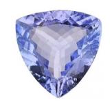 GIA Certified Trillion Cut 3.92 ct Blue Tanzanite