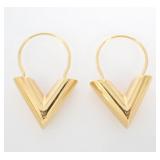 Louis Vuitton Essential V Hoop Earrings