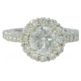 14kt Gold 2.20 ct Round Natural Diamond Ring