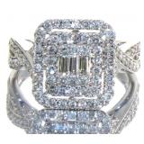14k Gold 1.00 ct Emerald Cut Diamond Ring