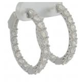 Brilliant 3.00 ct VS Diamond Inside Out Earrings