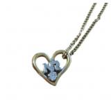 Nina Ricci Logo Heart Necklace