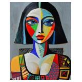 Patterned Woman In Chair LTD EDT by Pop Avenue