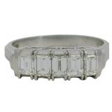 Platinum 1.01 ct Natural VVS Diamond Ring