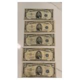 Blue Seal $5 Bill Lot