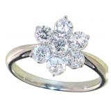 Platinum 1.09 ct Natural VS Diamond Ring