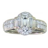 Platinum 1.23 ct Natural Brilliant VS Diamond Ring