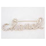 Chanel Logo Brooch