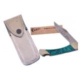 Michael Prater Green Velvet Lock Knife