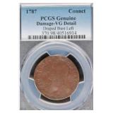 1787 Connecticut Copper Draped Bust Left Coin