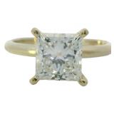 14kt Gold 2.04 ct Princess VS Lab Diamond Ring