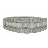 Platinum 1.00 ct Natural Brilliant Diamond Ring