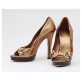 Gucci Horsebit High Heels Sandals Size 34 1/2