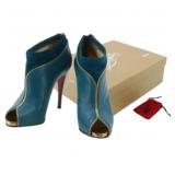 Christian Louboutin Turquoise Leather Heels