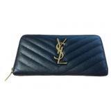 Yves Saint Laurent Long Round Zipper Wallet