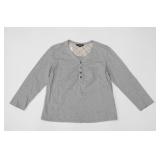 Burberry Grey Button Up Cardigan Size 5
