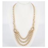 Givenchy Multi Chain Necklace