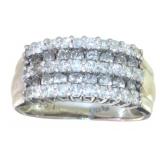 Platinum Natural Brilliant 1.00 ct Diamond Ring