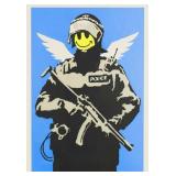 Flying Copper c.2004 Giclee Canvas by Banksy