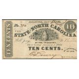 1863 10 Cent State of NC Note