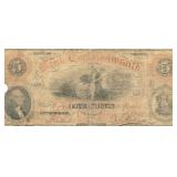 1861 $5 Bank of VA Currency Note