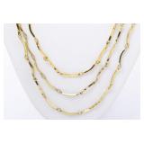 Yves Saint Laurent 3-Strand Necklace