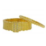 Elegant Natural Diamond 2 pc Wedding Set