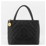 Chanel Caviar Skin Matelasse Tote Bag