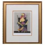 Donna Seduta Framed Giclee by Pablo Picasso