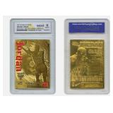23K Gold Red Michael Jordan Card