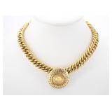 Chanel Gold Toned Fashion Classic Necklace