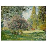 Landscape The Parc Monceau Canvas by Claude Monet
